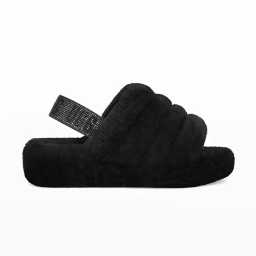 UGG
Fluff Yeah Shearling Bling Slingback Slippers SZ 8